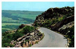Postcard HIGHWAY SCENE Mount Scott Oklahoma OK AU0305