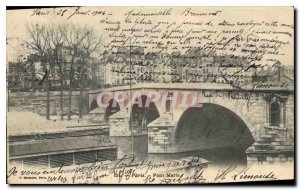 Postcard Old Paris Pont Marie