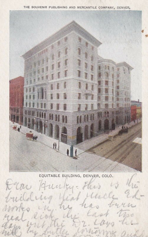 DENVER, Colorado, PU-1909; Equitable Building