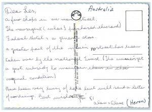 c1950's Hyde Street Bellingen N.S.W. Australia Posted Vintage Postcard