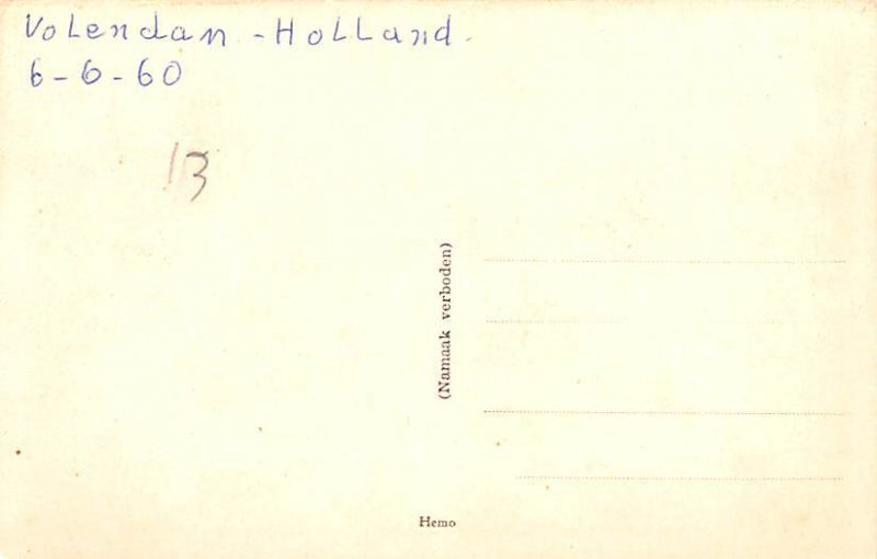 Volendam Holland Unused 