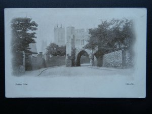Lincolnshire LINCOLN Potter Gate c1905 Postcard by Boots Pelham Series