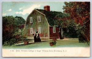 Providence Rhode Island~Roger Williams Park~Betsy Cottage~Ladies~Ivy~c1905 PC