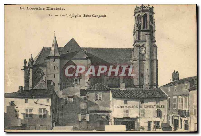 Old Postcard Toul Church St. Gengoult