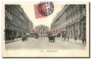 Old Postcard Paris Rue Royale