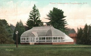 Vintage Postcard 1910's Vassar Conservatory Pougkeepsie New York NY