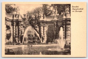 Dresden Germany~Nymphenbad im Zwinger~Photo POSTCARD