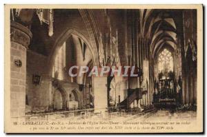 Old Postcard LAMBALLE Interior of Notre Dame & # 39Eglise