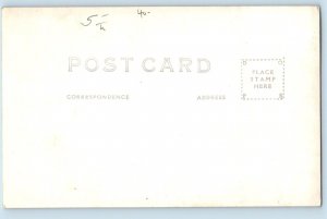 Fort Peck MT Postcard RPPC Photo Grasshopper Ride Donkey The Vornholt Drug Store