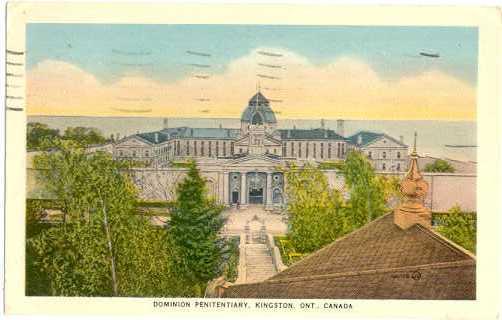 Dominion Penitentiary Kingston Ontario ON Canada , 1951 White Border