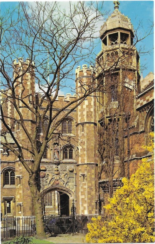 The Entrance to St. John's College Cambridge England United Kingdom