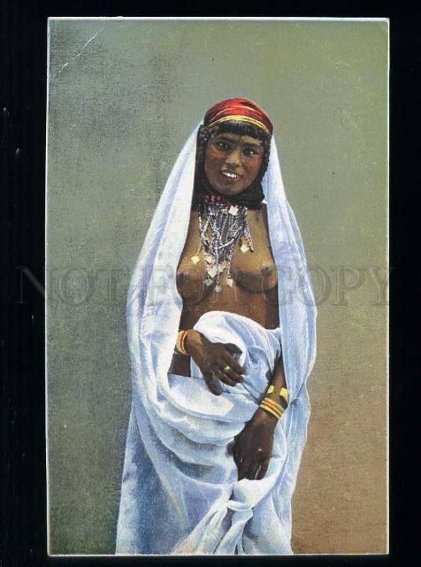 213631 Semi-nude Arabian girl belly dancer Vintage postcard