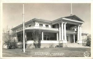 Carson City Nevada Govern's Mansion 1940s Frasher RPPC Real photo postcard 6150