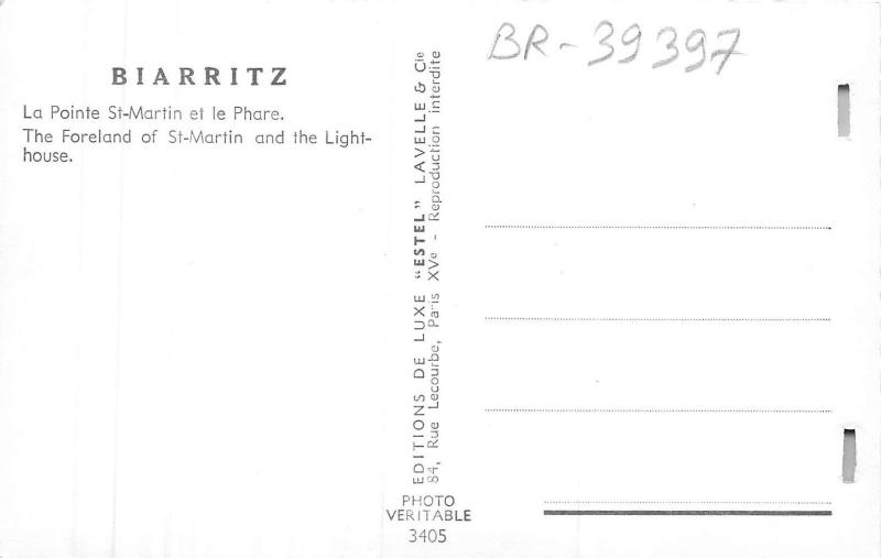 BR39397 La pointe st martin et le phare Biarritz france
