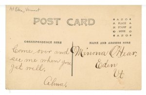 VT - Eden. Snowstorm Sleigh Ride    RPPC