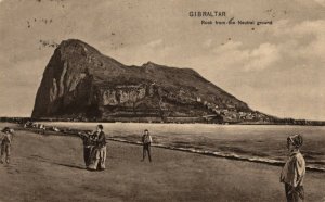 Gibraltar Rock from the Neutral Ground Vintage Postcard 08.57