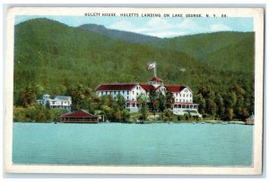 1920 Hulett House Hullets Landing On Lake George New York NY Posted Postcard