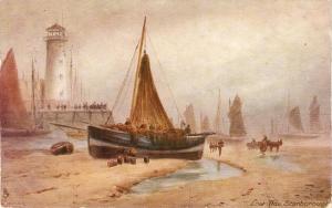 \Off Scarborough\ Tuck Oilette Postcard # 6275, J.Eaman