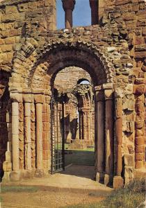 uk2022 lindisfarne priory northumberland west doorway real photo uk