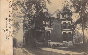 c.'06, Quincy IL, Real Photo, Residence at 428 Sixth Ave, Old Postcard