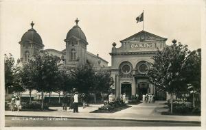 La Baule Casino France real photo postcard