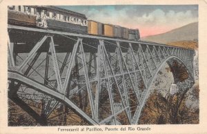 Costa Rica Rio Grande Bridge Train Railroad Vintage Postcard AA109390