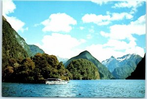 Postcard - M.V James McKerrow, Hall Arm, New Zealand 