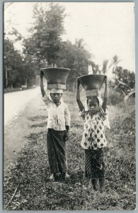 JAKARTA INDONESIA BATAVIA JAVA DUTCH EASTINDIES VINTAGE REAL PHOTO POSTCARD RPPC