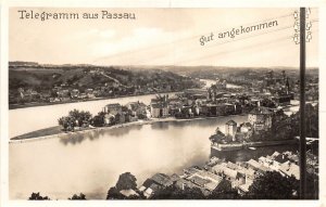 Lot131 germany Telegram from Passau arrived safely  real photo novelty