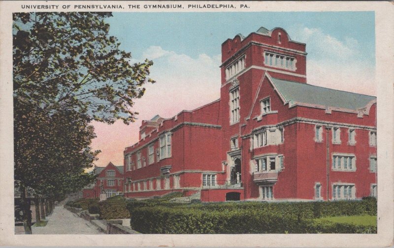 Postcard University of Pennsylvania The Gymnasium Philadelphia PA