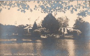 VINTAGE POSTCARD REAL PHOTO RPPC WHITE CASTLE FOREST BAND GOTHENBURG SWEDEN