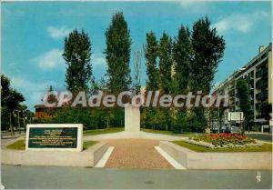 Postcard Moderne Saint Maur commemorative monument to the memory of Jean Moulin