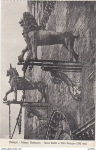 PERUGIA, Umbria, Italy, 1900-1910s; Leone Guelfo e Grifo Perugino