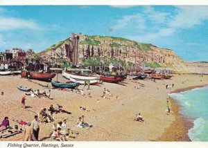 Sussex Postcard - Fishing Quarter - Hastings - Ref TZ5490