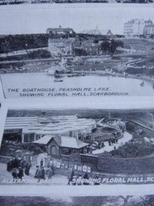Yorkshire SCARBOROUGH Novelty Pull-Out FOR LUCK c1930s Postcard