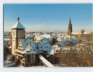 Postcard Schwabentor und Münster U.L. Frau, Freiburg, Germany