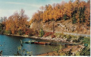 HALIBURTON, Ontario, Canada, 1940-60s; Gull Lake at Miners Bay on scenic Hwy. 35