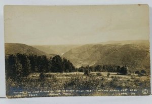 Massachusetts and Vermont Hills Meet from Lookout Point Mohawk Trail Postcard L9