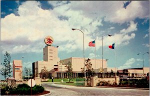 Houston Texas Anheuser-Busch Brewery Aerial View Mid Century Postcard W11