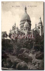 Old Postcard Paris Montmartre The Sacre Coeur