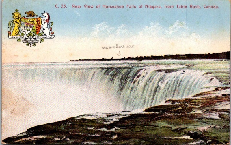 Canada Niagara Falls View Of Horseshoe Falls From Table Rock