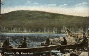 Caratunk ME Pierce Pond Fishing c1910 Postcard