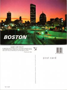 Sunset over the City, Boston, Massachusetts