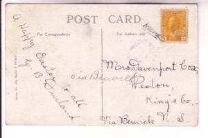 Cross Made from Flowers, Easter Greetings, Used, Split Ring Cancel