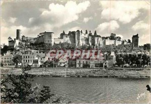Modern Postcard Chinon Indre et Loire Chateau General Overview