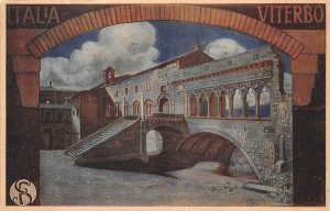 VITERBO ITALY ARTIST SIGNED POSTCARD 1915