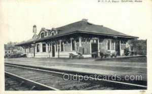 MCRR Depot, Gardiner, ME, Maine, USA Train Railroad Station Depot 1946 light ...