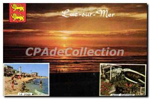 Postcard Modern Luc Sur Mer Calvados