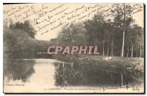 Old Postcard Auxerre shooting edges of the Yonne