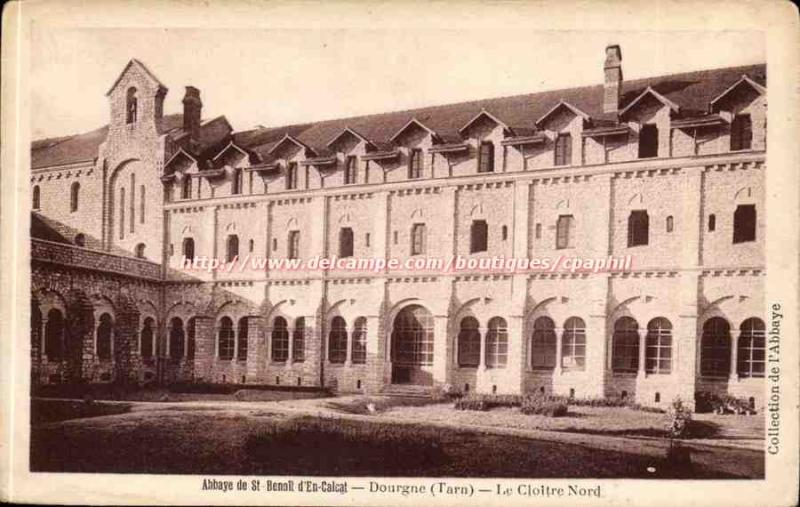 Dourgne - The North Cloister - Abbey of St Benoit d & # 39en Calcat - Old Pos...